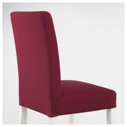 Фото1.Кресло с чехлом, белый, Nykvarn красный HENRIKSDAL IKEA 792.970.84